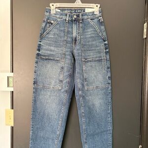 American Eagle Outfitters Super High-Rise Baggy Jeans
